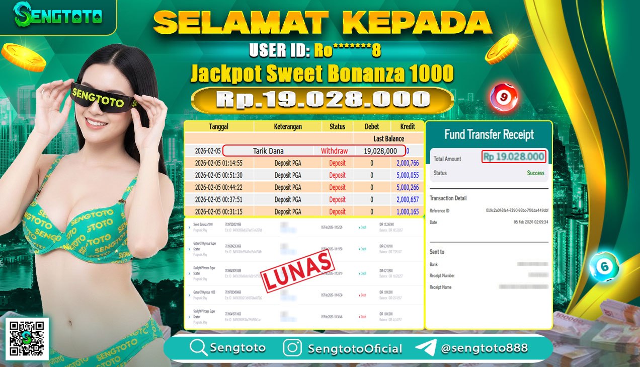BUKTI PEMBAYARAN SLOT SWEET BONANZA 1000
