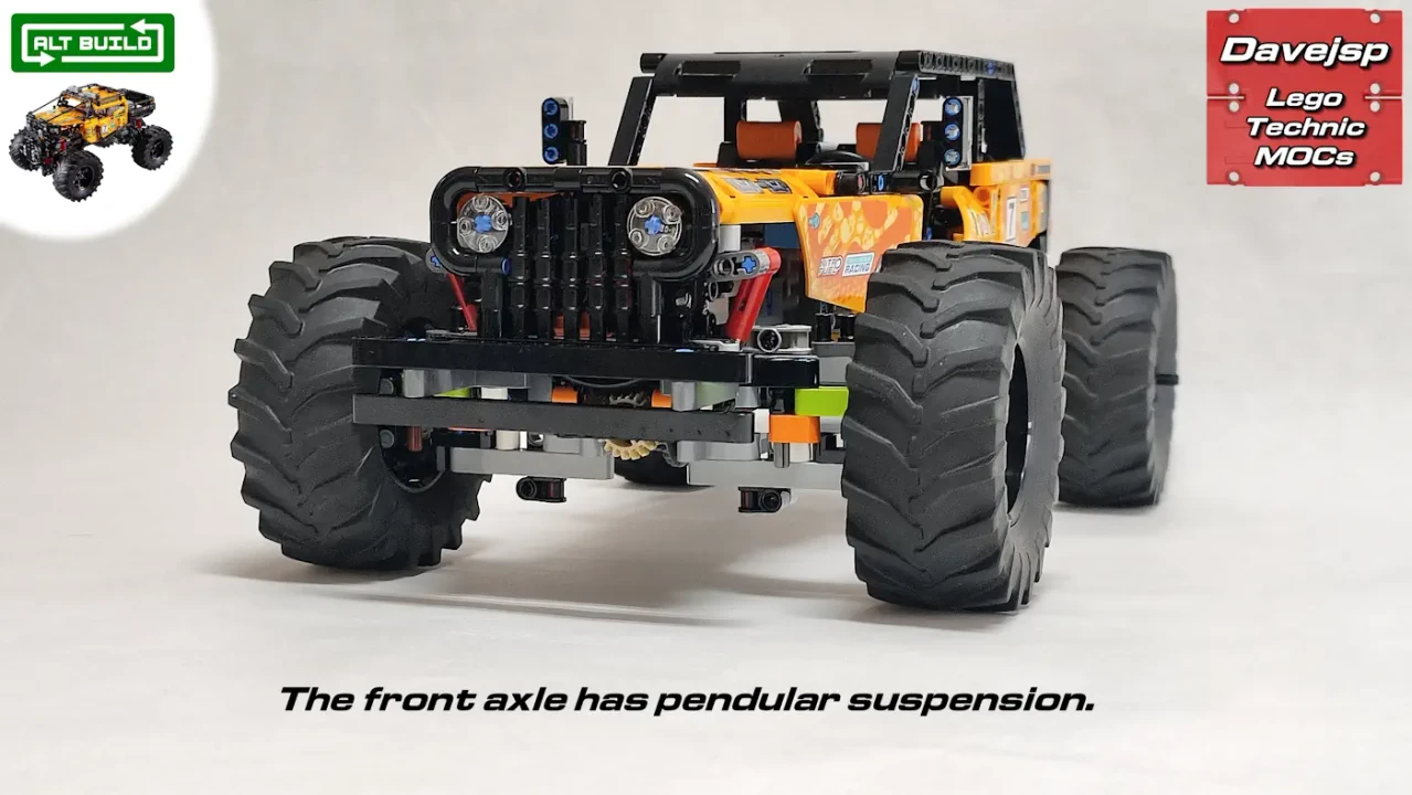Lego Technic set 42099 4x4 extreme offroader redesigned as a RC all terrain Jeep car MOC