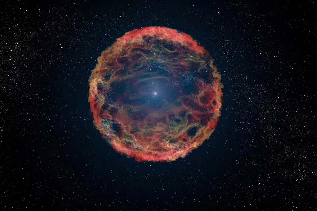 Hubble capta explosión de estrella ocurrida hace 11 mil millones de años