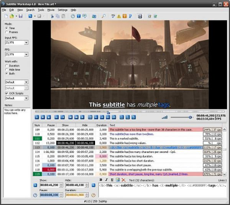 Subtitle Workshop Classic 6.1.4