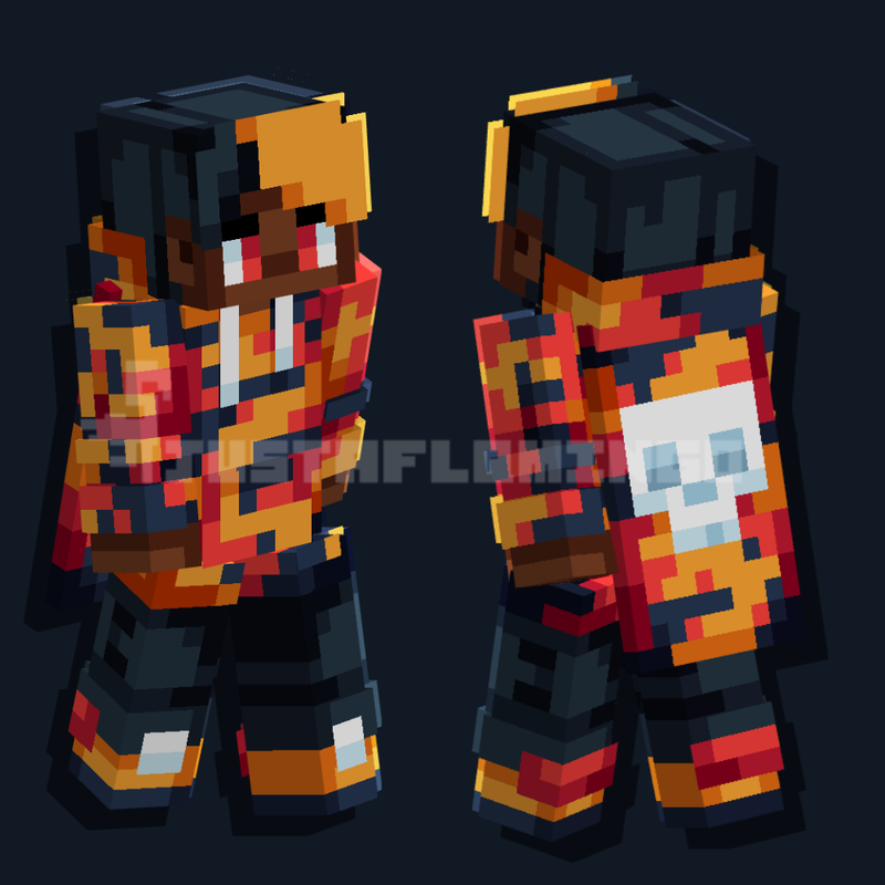 Tiger Camouflage Minecraft Skin