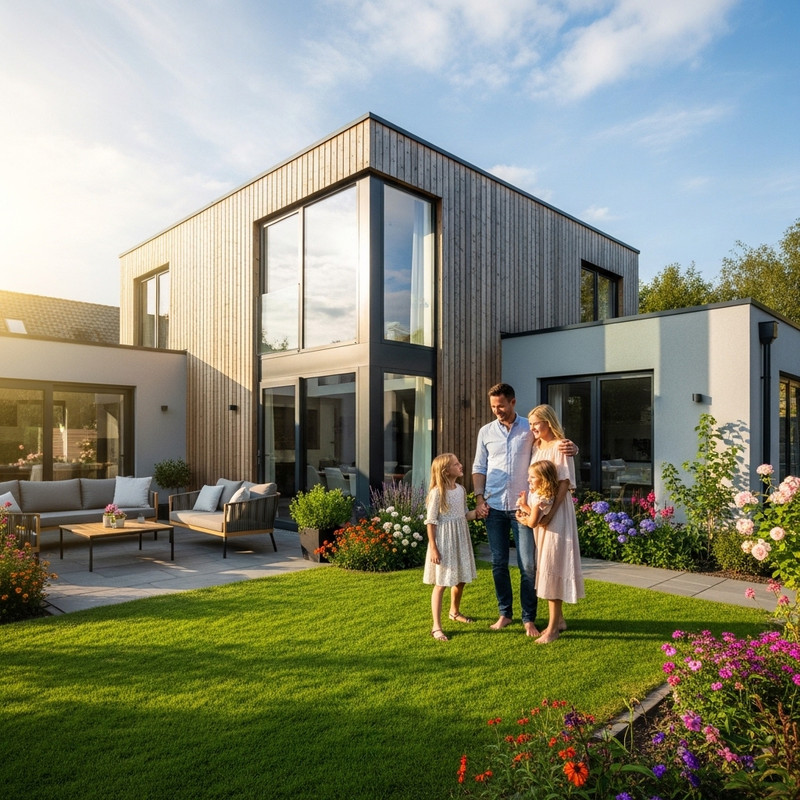 Renoviertes modernes Wohnzimmer