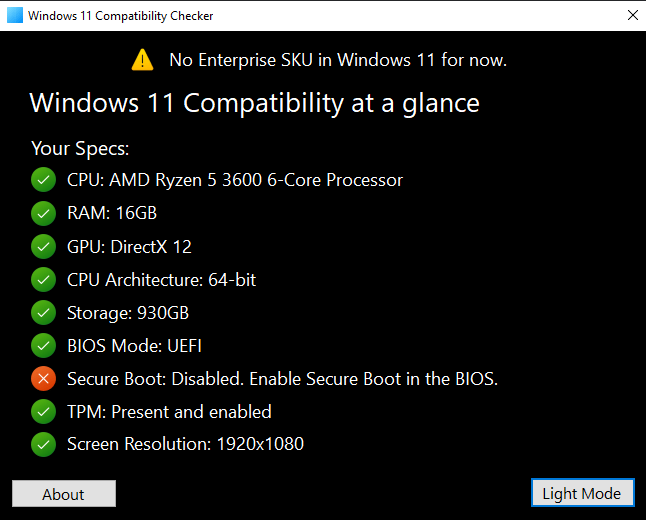 Windows 11 Compatibility Checker 2.2.1