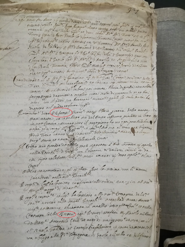 Testamento Faustino Crema 18Sep1677 - 1