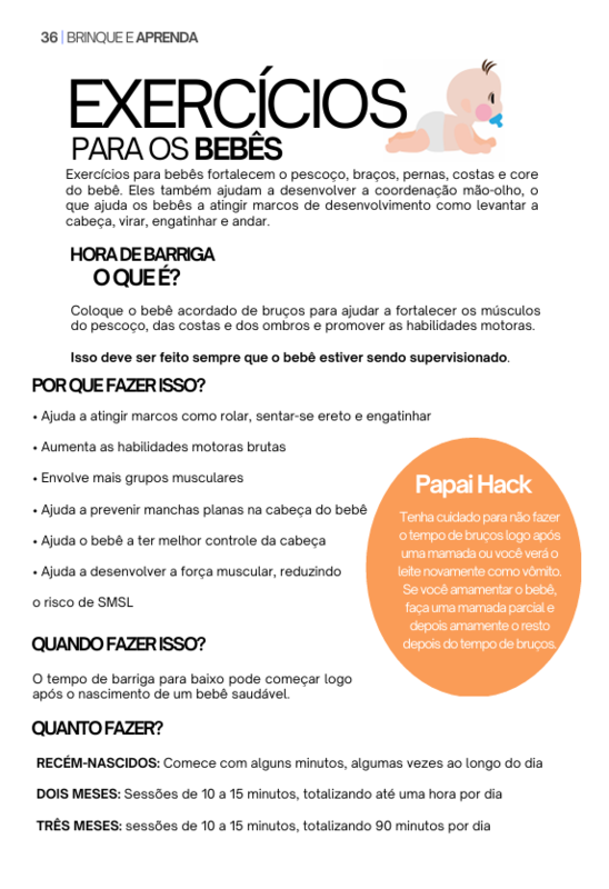 Exercícios para Bebês