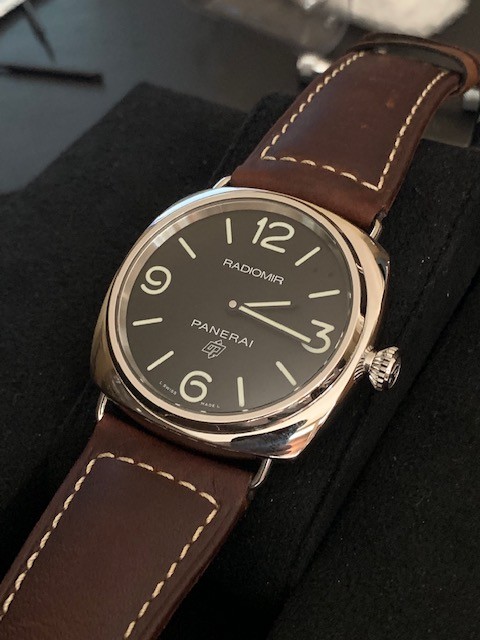 Panerai 753 w/ extra strap and factory warranty, near mint