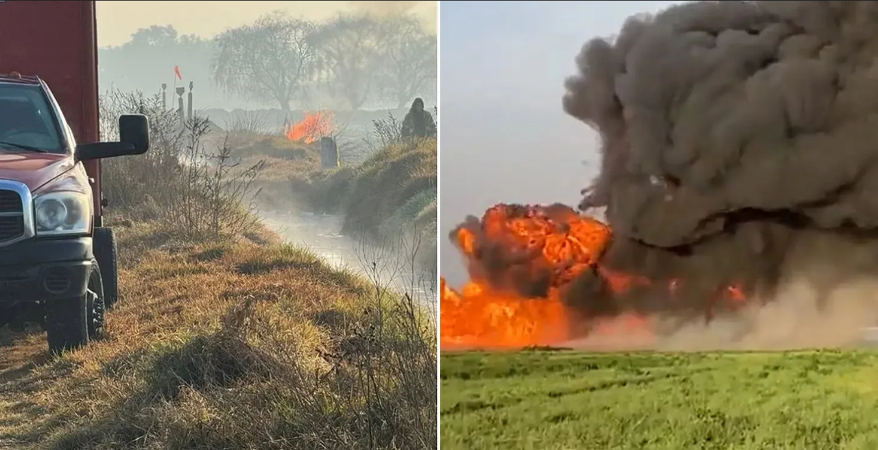 Incendio provocado por huachicoleros arrasa terrenos de siembra en Nextlalpan