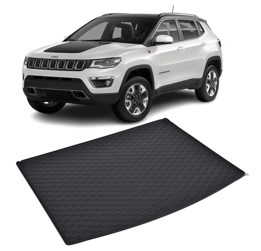 Tavita auto JEEP Compass 2017-prezent, protectie portbagaj, Cri-Flo, din cauciuc 100%, compatibil cu autoturismul JEEP Compass