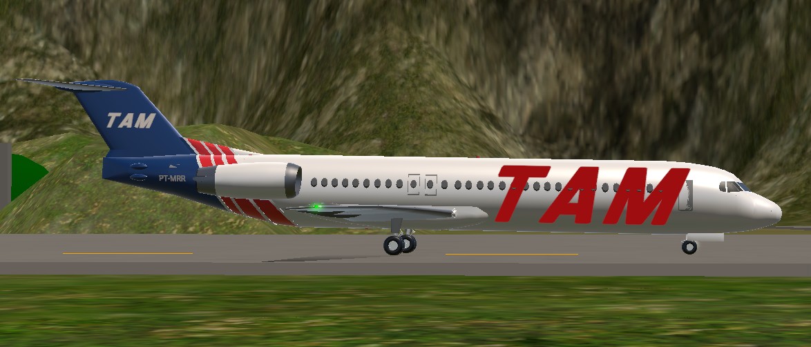 SP TAM Fokker 100 PT-MRR
