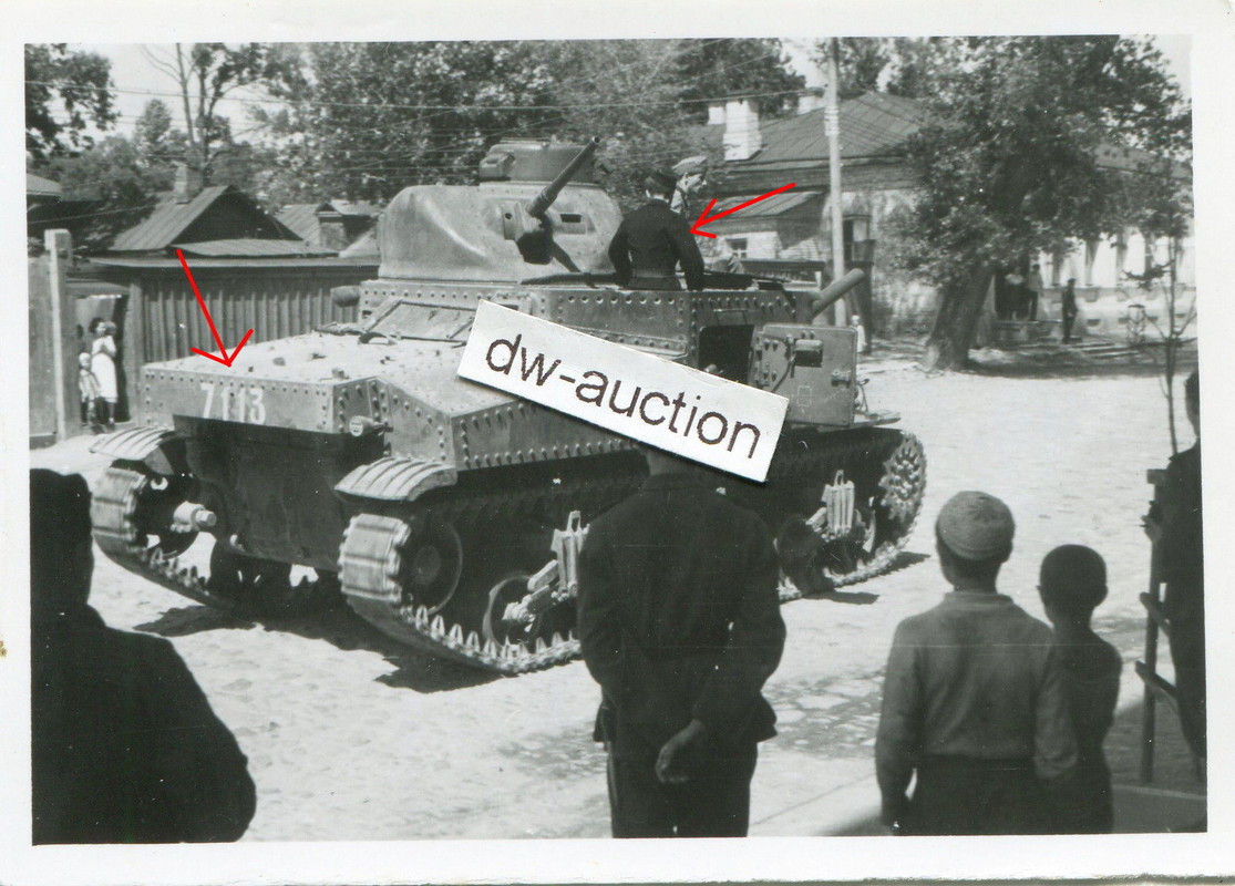 amerikanischer Beute Panzer M3 (747a) mit Nummer