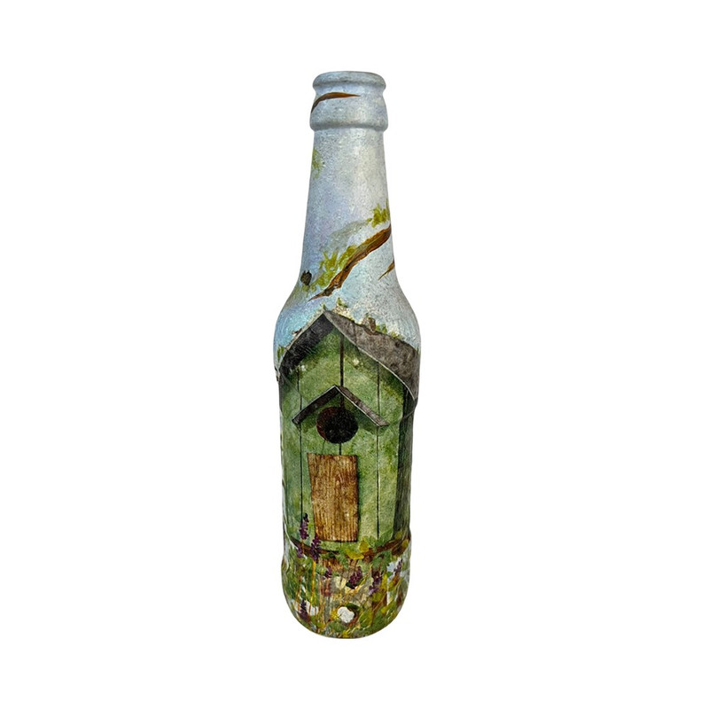 Decoupage Art On Bottle DIY Kit By Penkraft