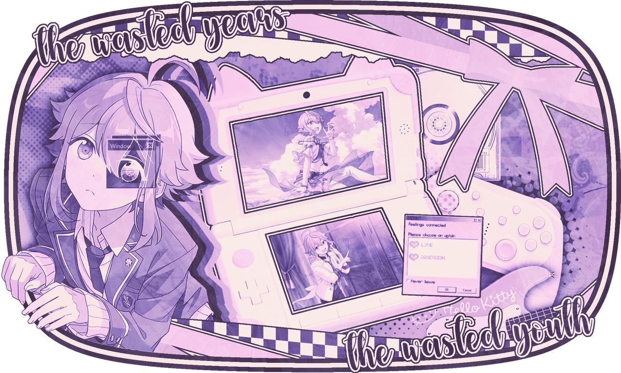 text says"the wasted years" and "the wasted youth"