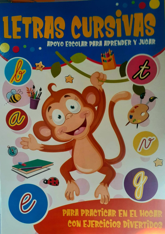 LETRAS CURSIVAS APOYO ESCOLAR PARA APRENDER Y DIBUJAR, M4 EDITORIAL