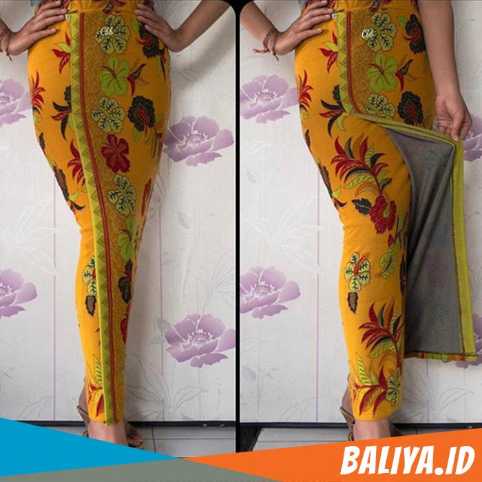 Rok Kebaya Untuk Tubuh Kurus Denim Thapki Warna Kuning Baliya.id