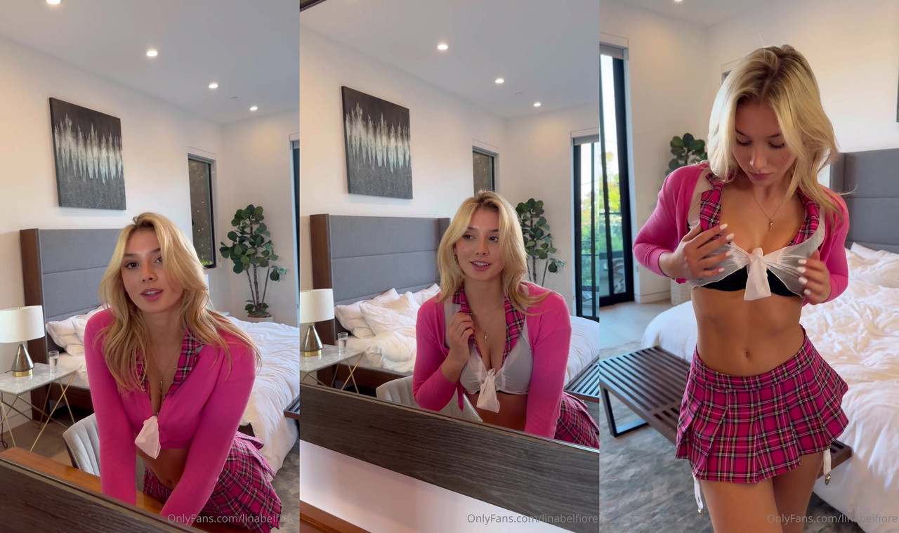 Lina Belfiore Teen College Girl Strip Tease Onlyfans