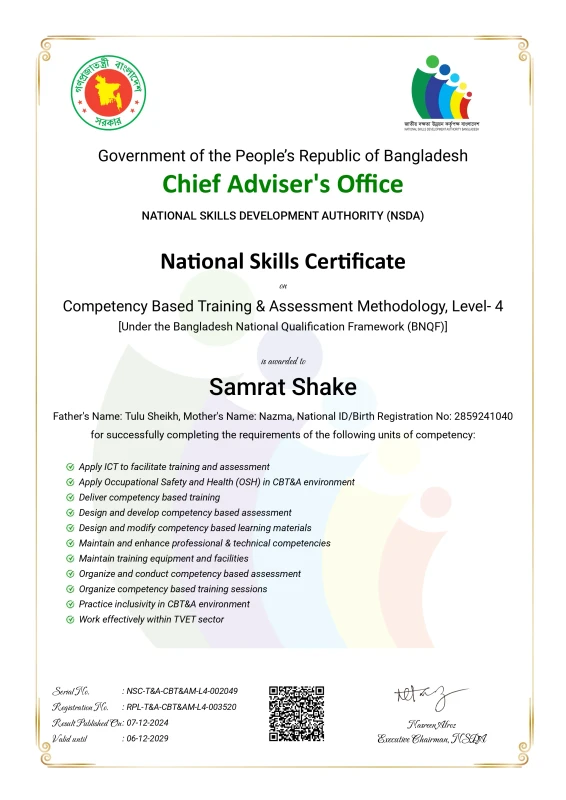 Certification Level 4