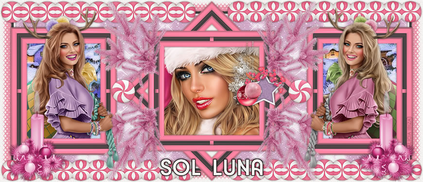 Pink Christmas solluna