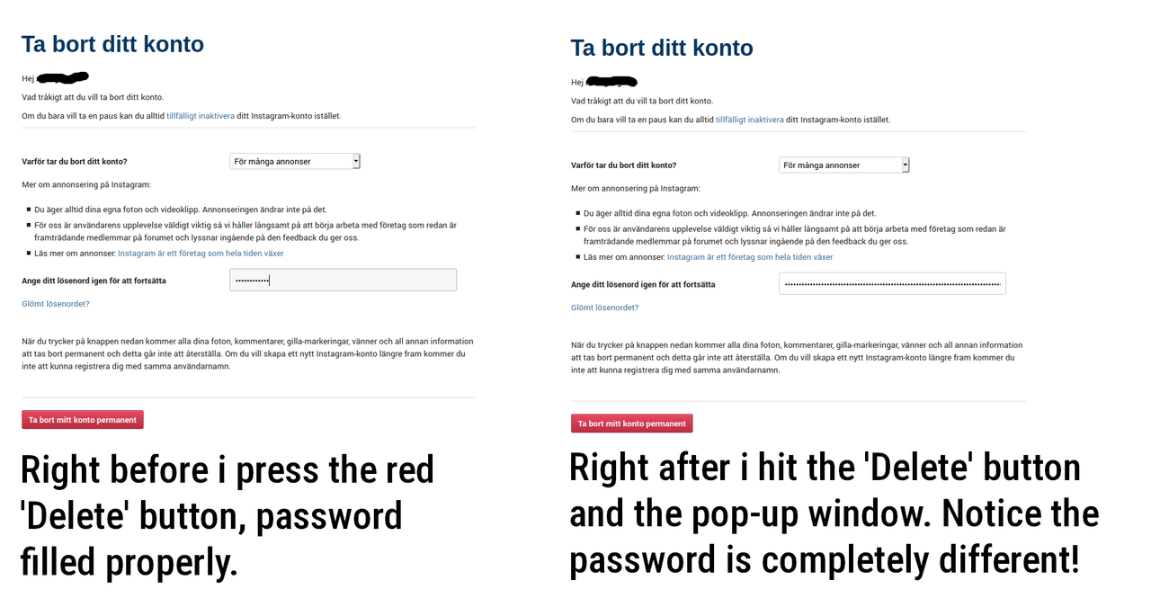 Instagram 都不讓我刪帳號，搞毛啊？！ : r/Instagram
