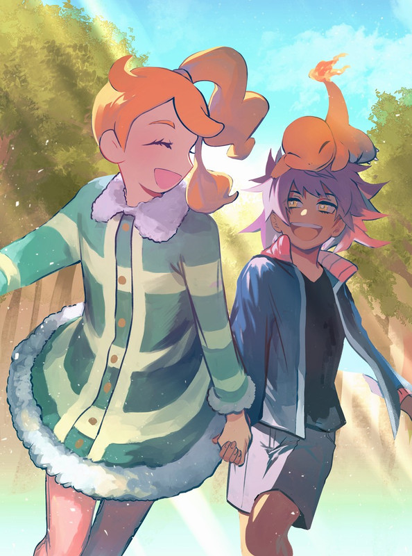 leon-sonia-and-charmander-pokemon-and-2-