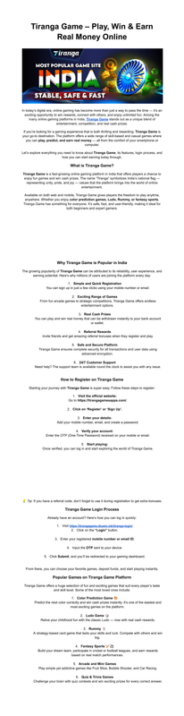 Tiranga Game Play Win Earn Real Money Online 1