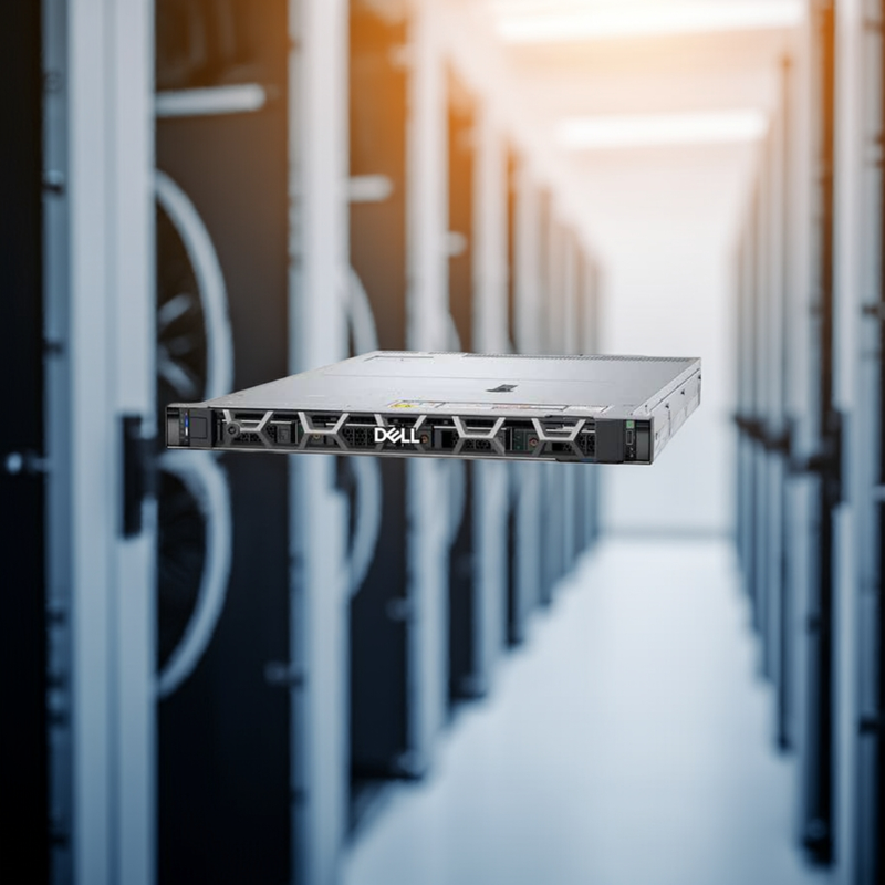 Servidor Dell PowerEdge R360 em um rack de data center