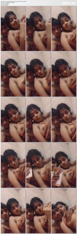 391-Indian BF playing with boobs of GF on cam.mp4_thumbs