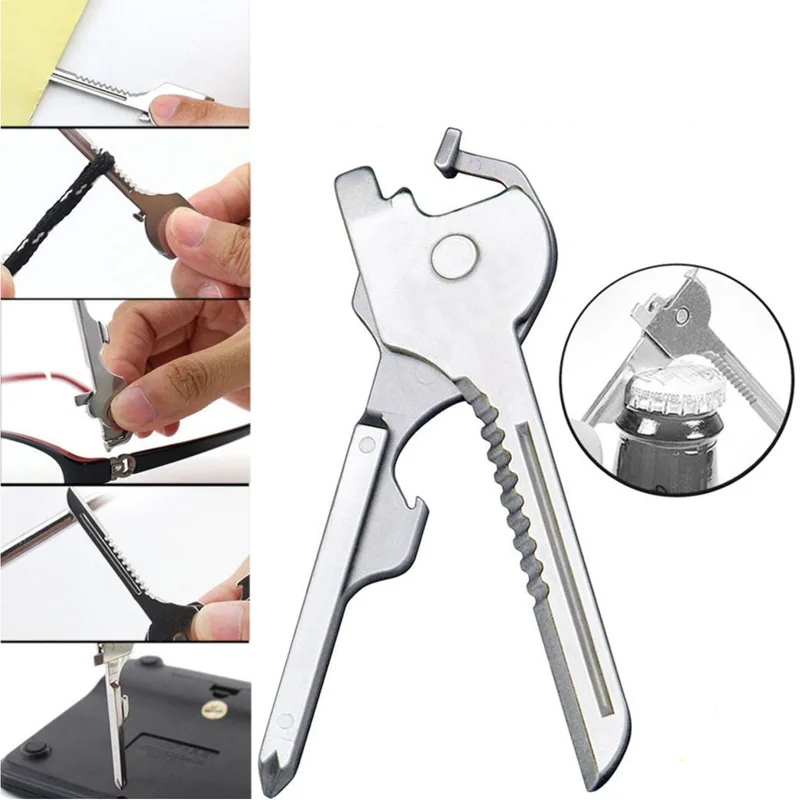 Swiss+Tech Utili-Key Multi Tool Keychain showing all functions
