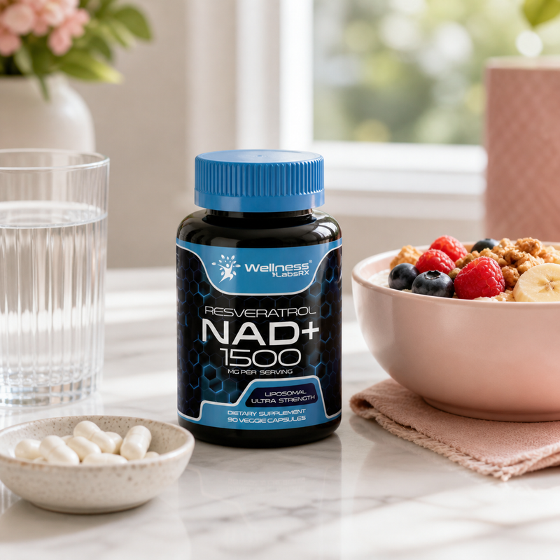 Ingredientes naturales y suplementos para la energía celular