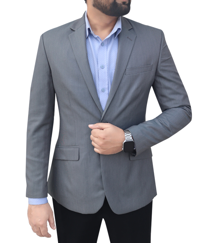 Formal Slim Blazer for Men Color: Grey Dot(32)