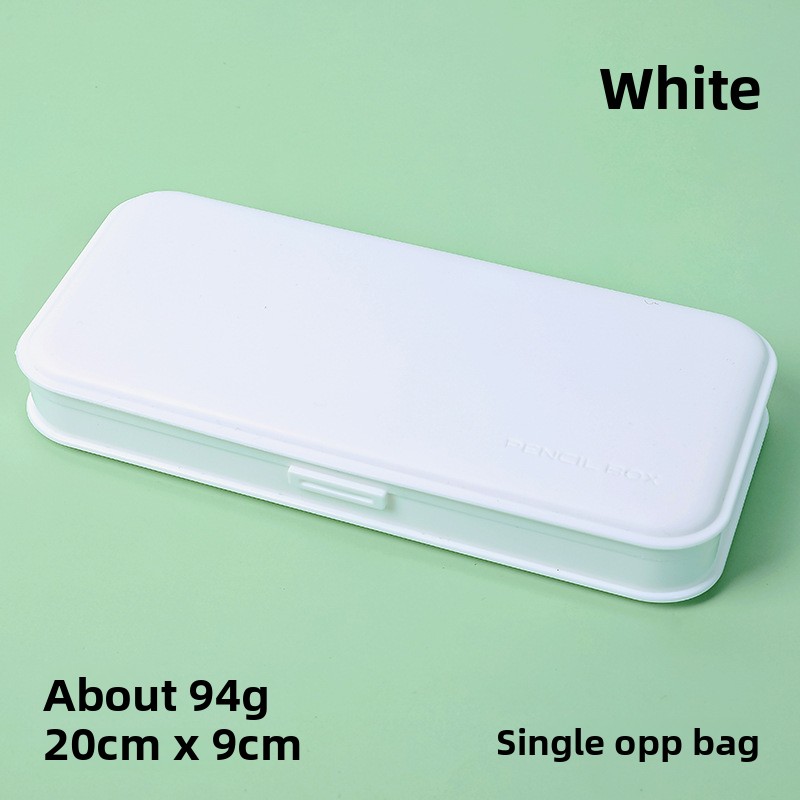 3-Pack White Macaron Color Pencil Case with Multi-Compartment Storage Waterproof PP Stationery Organizer for global Students School Essentials