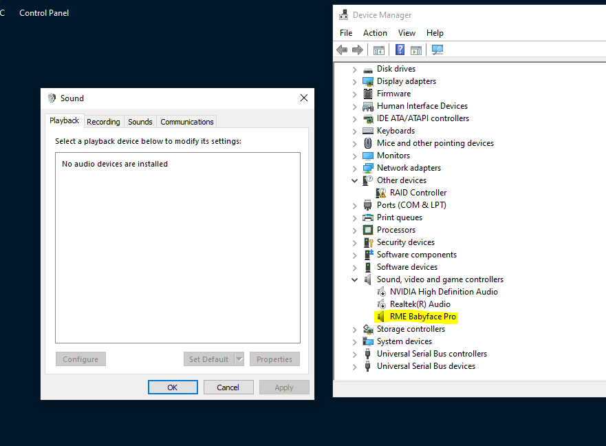 Babyface Pro is not recognized by Windows 10 (Page 1) — FireWire & USB