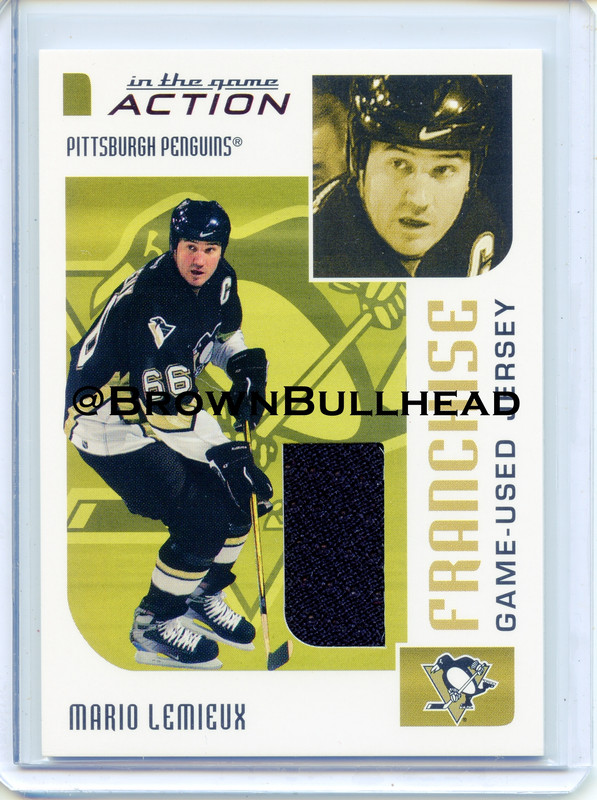 2003-04 ITG Action Jerseys #M-264 [Mario Lemieux] [Pittsburgh Penguins] [Franchise] [~100] [swatch=b