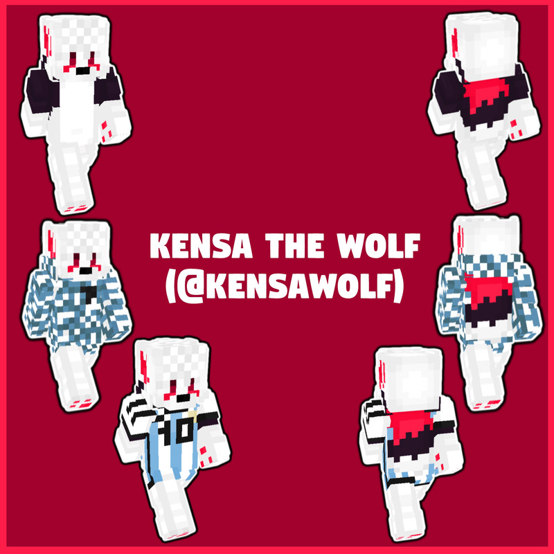 Kensa The Wolf | @KensaWolf (Outfit Commission #2) Minecraft Skin