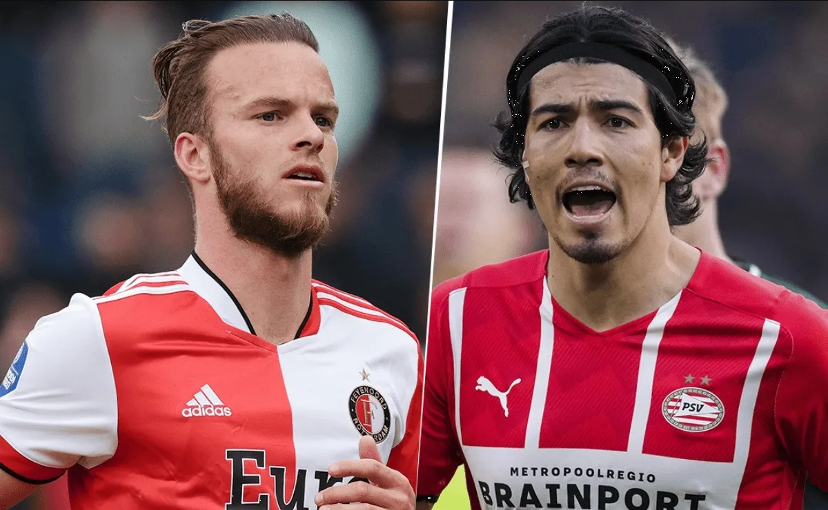 Feyenoord de Santiago Giménez empata ante el PSV de Guti en un cardíaco partido
