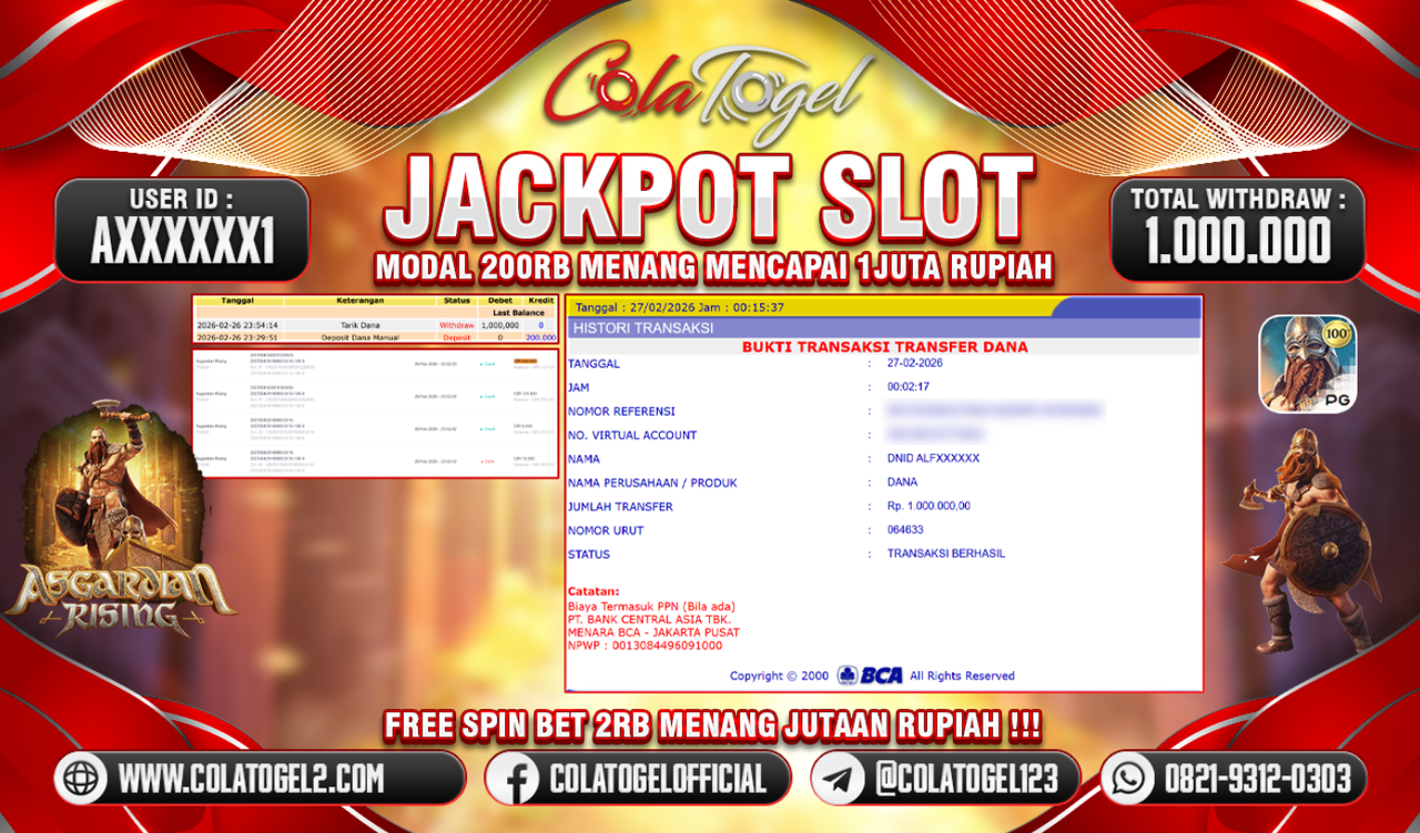 JACKPOT SLOT GACOR!!