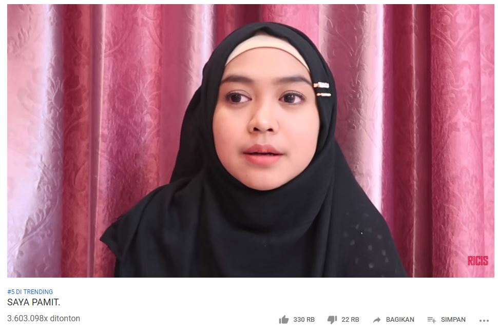 Ria Ricis 'pamit'