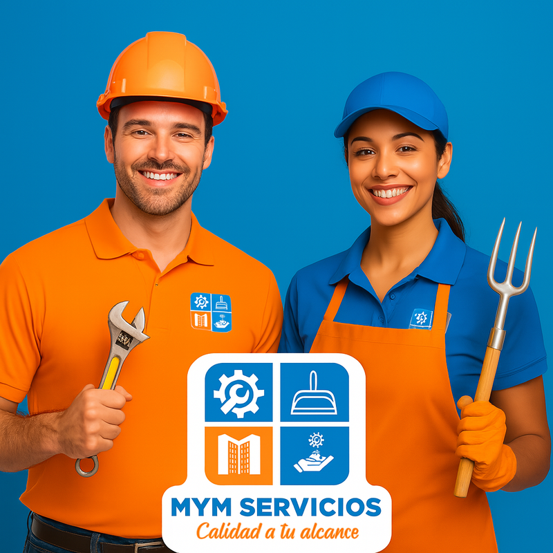 Colaboradores de MYM Servicios en acción