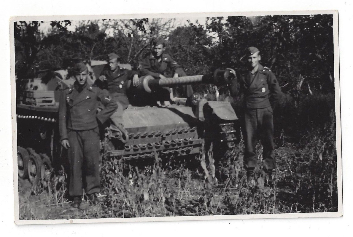 orig. Foto, deutsches Sturmgeschütz, Langrohr mi