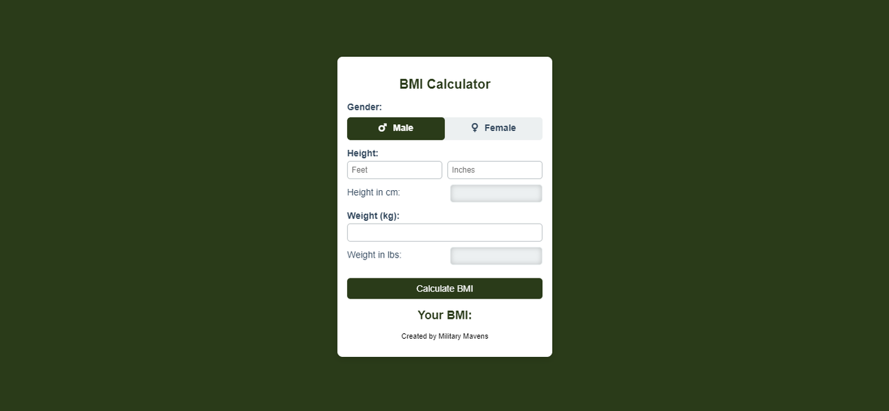 BMI Calculator 