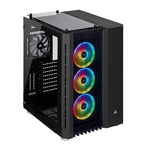 Corsair Crystal Series 680X RGB de Alto Flujo de Aire Templado ATX Smart Case Negro 
