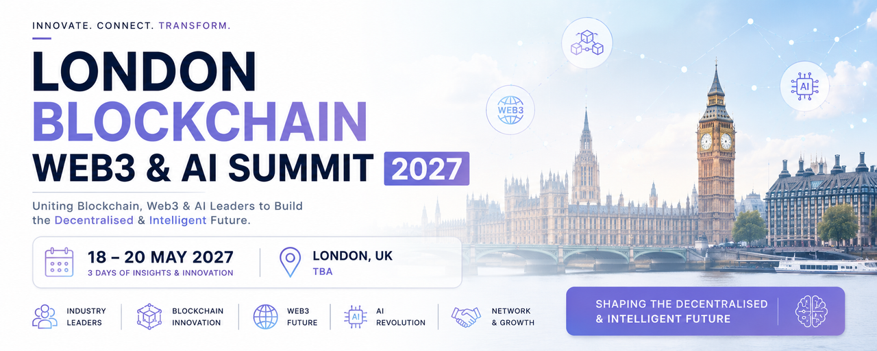 London Blockchain Web3 & AI Summit 2027 event banner
