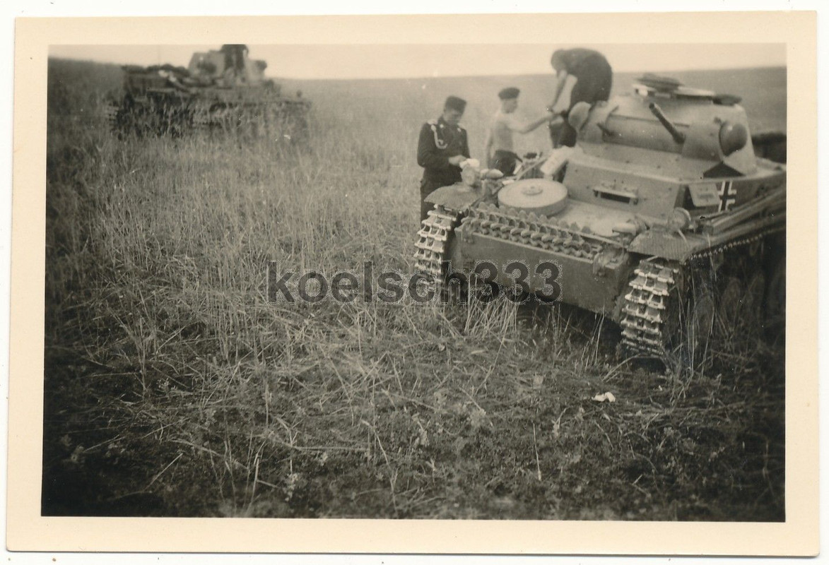 Panzer II F Kampfwagen Panzermänner 1. Panzer Di