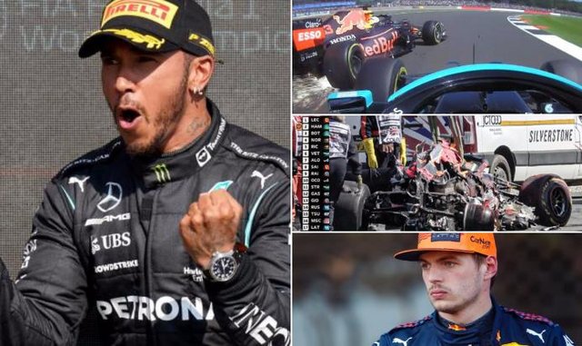 Lewis Hamilton gana el GP de Gran Bretaña tras polemico accidente contra Verstappen Lewis Hamilton gana el GP de Gran Bretaña tras polemico accidente contra Verstappen