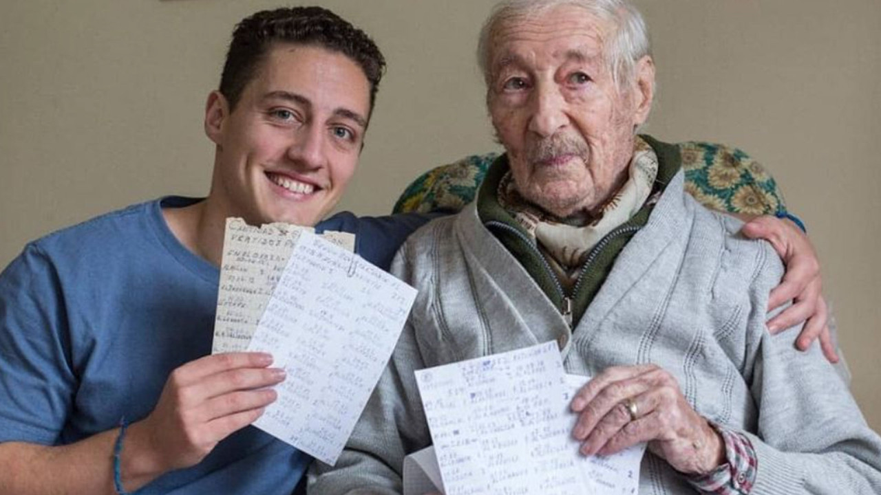 Muere don Hernán, el abuelito super fan de Lionel Messi, tenía 100 años de edad