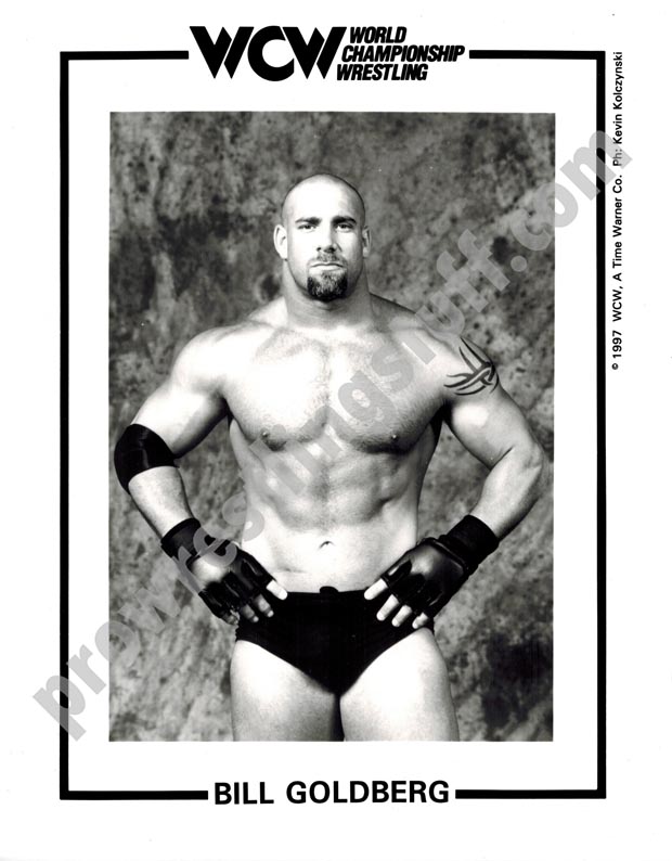 Bill Goldberg glossy WCW 8x10 promo photo