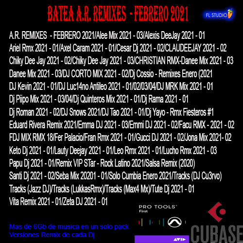 #Batea A.R Remixes Febrero Full