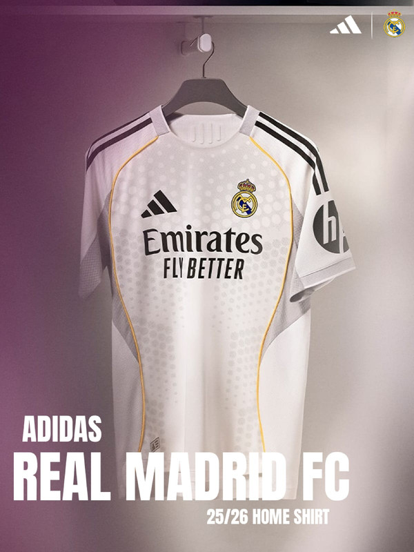 Real Madrid 2025-26 Home Jersey