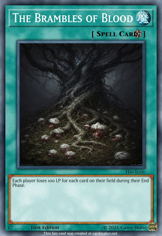 The Brambles of Blood Field Spell Yugioh