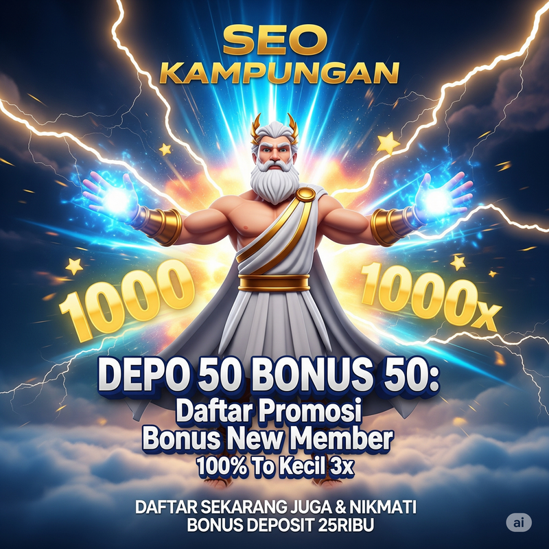 DEPO 50 BONUS 50: Daftar Promosi Bonus New Member 100% To Kecil 3x