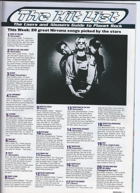Kerrang issue 709 jul 25 1998 p 49